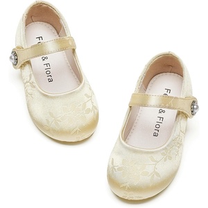 image:imageFelix amp Flora Girls Toddler Little Ballet Shoes  Flower Girls Mary Jane Flats Dress Shoes Party WeddingBf10nude