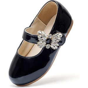 image:imageFelix amp Flora Girls Toddler Little Ballet Shoes  Flower Girls Mary Jane Flats Dress Shoes Party WeddingBf23pl Black