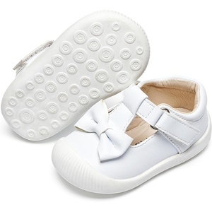 image:imageFelix amp Flora Soft Sole Baby Dress Shoes  Infant Baby Walking Shoes Moccasinss Rubber Sole Crib ShoesByb03white