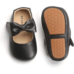 image:imageFelix amp Flora Soft Sole Baby Shoes  Infant Baby Walking Shoes Moccasinss Rubber Sole Crib ShoesB03 Black