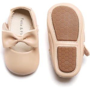 image:imageFelix amp Flora Soft Sole Baby Shoes  Infant Baby Walking Shoes Moccasinss Rubber Sole Crib ShoesB03nude
