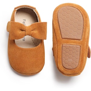 image:imageFelix amp Flora Soft Sole Baby Shoes  Infant Baby Walking Shoes Moccasinss Rubber Sole Crib ShoesB21brown