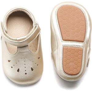 image:imageFelix amp Flora Soft Sole Baby Shoes  Infant Baby Walking Shoes Moccasinss Rubber Sole Crib ShoesB8528 Gold