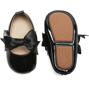 image:imageFelix amp Flora Soft Sole Baby Shoes  Infant Baby Walking Shoes Moccasinss Rubber Sole Crib ShoesB8705black