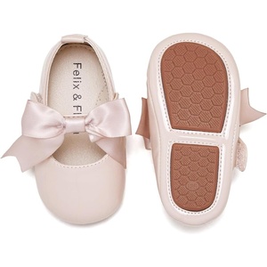 image:imageFelix amp Flora Soft Sole Baby Shoes  Infant Baby Walking Shoes Moccasinss Rubber Sole Crib ShoesB8705nude