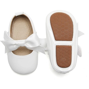 image:imageFelix amp Flora Soft Sole Baby Shoes  Infant Baby Walking Shoes Moccasinss Rubber Sole Crib ShoesB8705white