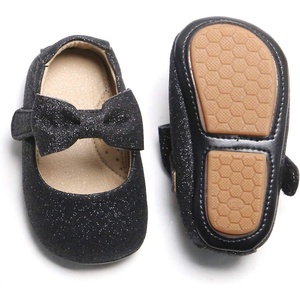 image:imageFelix amp Flora Soft Sole Baby Shoes  Infant Baby Walking Shoes Moccasinss Rubber Sole Crib ShoesB8712black