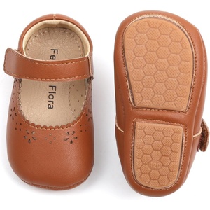 image:imageFelix amp Flora Soft Sole Baby Shoes  Infant Baby Walking Shoes Moccasinss Rubber Sole Crib ShoesB8717brown