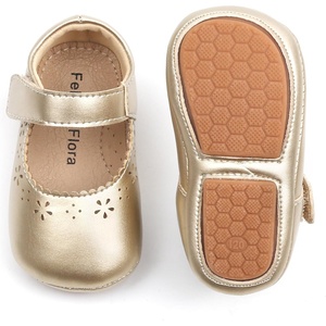 image:imageFelix amp Flora Soft Sole Baby Shoes  Infant Baby Walking Shoes Moccasinss Rubber Sole Crib ShoesB8717gold