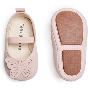 image:imageFelix amp Flora Soft Sole Baby Shoes  Infant Baby Walking Shoes Moccasinss Rubber Sole Crib ShoesB8731pink