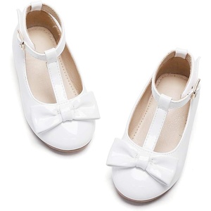 image:imageFelix amp Flora Toddler Flower Girl Dress Shoes  Baby Girl Ballet Mary Jane Flats for Party School WeddingB325white