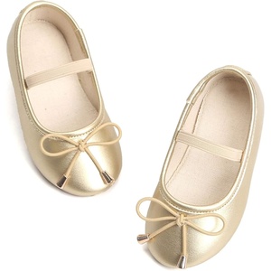 image:imageFelix amp Flora Toddler Flower Girl Dress Shoes  Baby Girl Ballet Mary Jane Flats for Party School WeddingB801golden