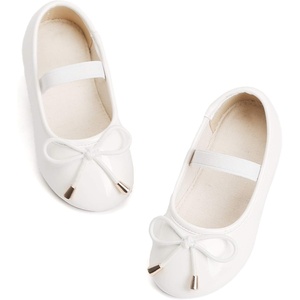 image:imageFelix amp Flora Toddler Flower Girl Dress Shoes  Baby Girl Ballet Mary Jane Flats for Party School WeddingB801white