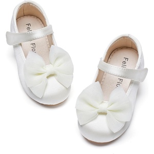 image:imageFelix amp Flora Toddler Flower Girl Dress Shoes  Baby Girl Ballet Mary Jane Flats for Party School WeddingBf04s Ivory White