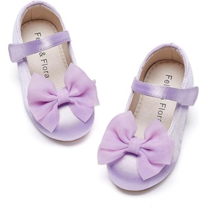 image:imageFelix amp Flora Toddler Flower Girl Dress Shoes  Baby Girl Ballet Mary Jane Flats for Party School WeddingBf04s Purple