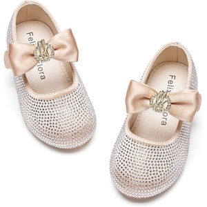 image:imageFelix amp Flora Toddler Flower Girl Dress Shoes  Baby Girl Ballet Mary Jane Flats for Party School WeddingBf08s Dark Nude