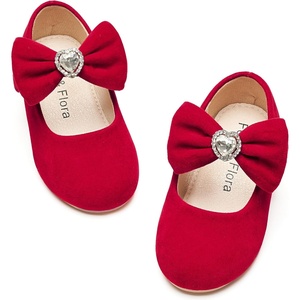 image:imageFelix amp Flora Toddler Flower Girl Dress Shoes  Baby Girl Ballet Mary Jane Flats for Party School WeddingBf15red
