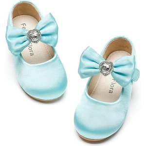image:imageFelix amp Flora Toddler Flower Girl Dress Shoes  Baby Girl Ballet Mary Jane Flats for Party School WeddingBf15turquoise