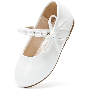 image:imageFelix amp Flora Toddler Flower Girl Dress Shoes  Baby Girl Ballet Mary Jane Flats for Party School WeddingBf24pl White