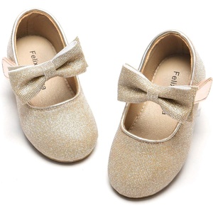 image:imageFelix amp Flora Toddler Flower Girl Dress Shoes  Girl Ballet Flats Party School Shoes WeddingB317 Glitter Gold
