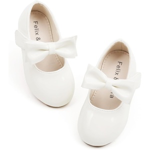 image:imageFelix amp Flora Toddler Flower Girl Dress Shoes  Girl Ballet Flats Party School Shoes WeddingB317ivory White