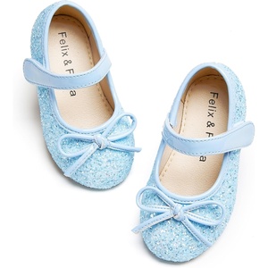image:imageFelix amp Flora Toddler Flower Girl Dress Shoes  Girl Ballet Flats Party School Shoes WeddingB802glitter Blue