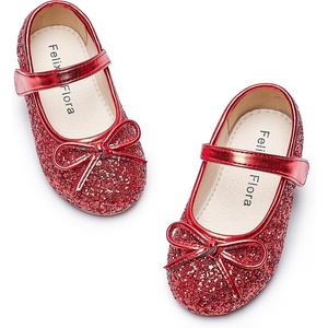 image:imageFelix amp Flora Toddler Flower Girl Dress Shoes  Girl Ballet Flats Party School Shoes WeddingB802glitter Red