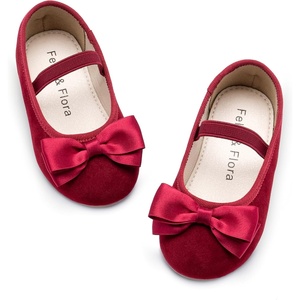 image:imageFelix amp Flora Toddler Flower Girl Dress Shoes  Girl Ballet Flats Party School Shoes WeddingB803burgundy
