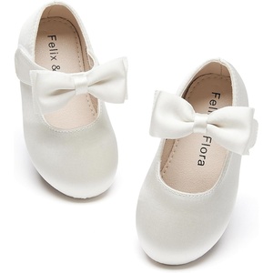 image:imageFelix amp Flora Toddler Flower Girl Dress Shoes  Girl Ballet Flats Party School Shoes WeddingB816ivory White