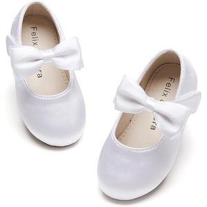 image:imageFelix amp Flora Toddler Flower Girl Dress Shoes  Girl Ballet Flats Party School Shoes WeddingB816white