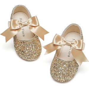 image:imageFelix amp Flora Toddler Flower Girl Dress Shoes  Girl Ballet Flats Party School Shoes WeddingB821glitter Gold