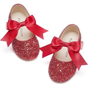 image:imageFelix amp Flora Toddler Flower Girl Dress Shoes  Girl Ballet Flats Party School Shoes WeddingB821glitter Red