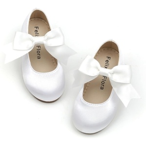 image:imageFelix amp Flora Toddler Flower Girl Dress Shoes  Girl Ballet Flats Party School Shoes WeddingB821s White