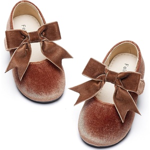 image:imageFelix amp Flora Toddler Flower Girl Dress Shoes  Girl Ballet Flats Party School Shoes WeddingB821velvet Brown