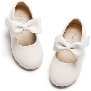 image:imageFelix amp Flora Toddler Flower Girl Dress Shoes  Girl Ballet Flats Party School Shoes WeddingB833apricot
