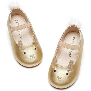 image:imageFelix amp Flora Toddler Flower Girl Dress Shoes  Girl Ballet Flats Party School Shoes WeddingBf02gold