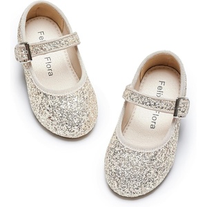 image:imageFelix amp Flora Toddler Flower Girl Dress Shoes  Girl Ballet Flats Party School Shoes WeddingBf20glitter Gold