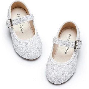 image:imageFelix amp Flora Toddler Flower Girl Dress Shoes  Girl Ballet Flats Party School Shoes WeddingBf20glitter White