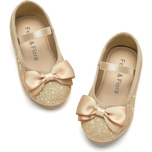 image:imageFelix amp Flora Toddler Flower Girl Dress Shoes  Girl Ballet Flats Party School Shoes WeddingBf28gold