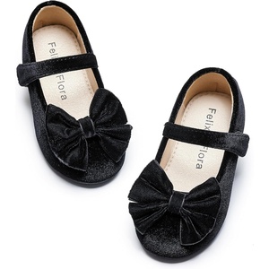 image:imageFelix amp Flora Toddler Flower Girl Dress Shoes Girl Ballet Flats Party School Shoes WeddingB904velvet Black