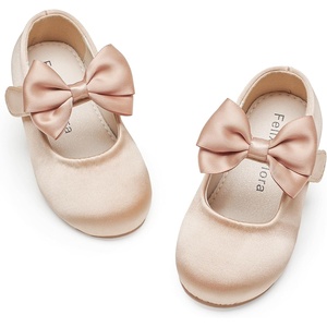 image:imageFelix amp Flora Toddler Girl Dress Shoes  Flower Girl Ballet Flats School Wedding PartyB903s Dark Nude