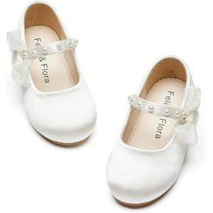 image:imageFelix amp Flora Toddler Girl Dress Shoes  Flower Girl Ballet Flats School Wedding PartyBf14ivory White