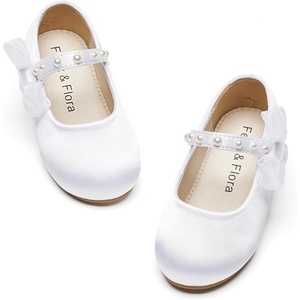 image:imageFelix amp Flora Toddler Girl Dress Shoes  Flower Girl Ballet Flats School Wedding PartyBf14white