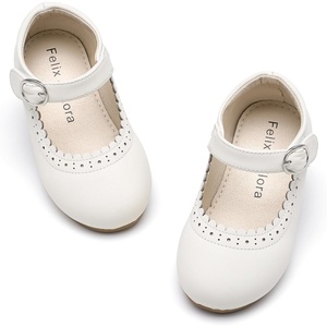 image:imageFelix amp Flora Toddler Girl Dress Shoes  Flower Girl Ballet Flats School Wedding PartyBf19ivory White