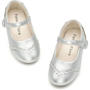 image:imageFelix amp Flora Toddler Girl Dress Shoes  Flower Girl Ballet Flats School Wedding PartyBf29silver