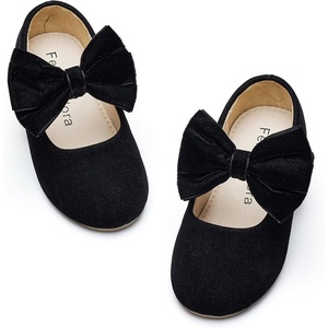 image:imageFelix amp Flora Toddler Girl Dress Shoes  Flower Girl Ballet Flats School Wedding PartySynthetic Suede Black