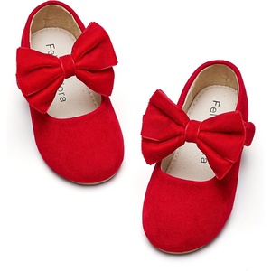 image:imageFelix amp Flora Toddler Girl Dress Shoes  Flower Girl Ballet Flats School Wedding PartySynthetic Suede Red