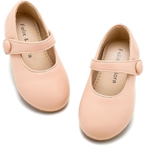 image:imageFelix amp Flora Toddler Girl Dress Shoes  Flower Girl Ballet Mary Jane Flats Party School WeddingB876fl Nude