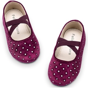 image:imageFelix amp Flora Toddler Girl Dress Shoes  Flower Girl Ballet Mary Jane Flats Party School WeddingBf26burgundy