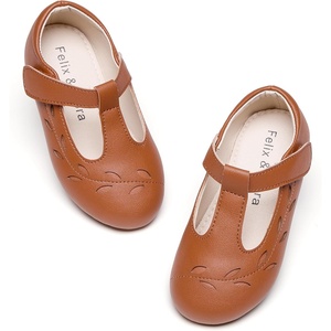image:imageFelix amp Flora Toddler Little Girl Flat Oxfords Dress Shoes  Mary Jane Princess for Girl Party School ShoesB414brown